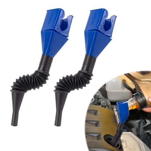 Image of Flexible Draining Tool Snap Funnel,Flexible Draining Oil Snap Plastic Funnel-Spill-Free,Universal Hand-Free-for Automotive Oil and Household Uses(Pack of 1)