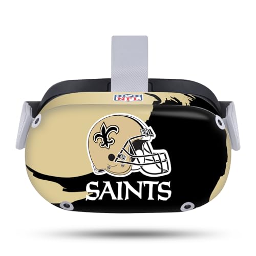 Skin Vinyle NFL New Orleans Saints Meta Quest 2 Autocollant Protection Casque VR