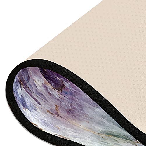 Quartz Stone Turquoise Teal Runner Rug Nature Marble Texture Kitchen Laundry Rugs Bath Mats Doormat Non Slip Area Rug Soft Floor Door Mats Home Decor 72X24 Inch #TOP4