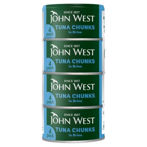 John West Tuna Chunks in Brine Easy Open 4 Cans x 125 g
