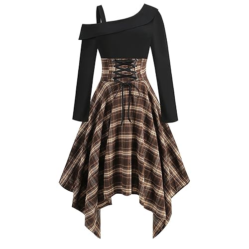 Vestidos de verano para mujer, vestido retro casual para mujer, vestidos de Navidad con renos para mujer, vestidos de verano para Reino Unido, amarillo, M