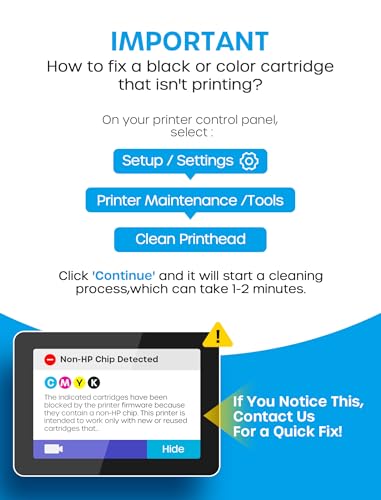 iNKPAD 912XL Ink Cartridges Compatible with HP 912 912XL Ink Cartridges Multipack for HP OfficeJet 8010 8012 8014 8015 8017 OfficeJet Pro 8020 8024 8023 8025 (4-Pack, Black Cyan Magenta Yellow) - Image 6