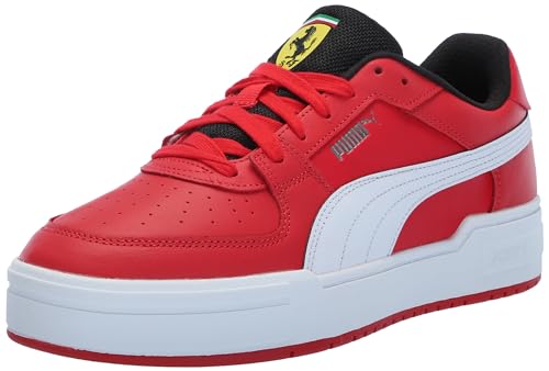PUMA Men's Ferrari CA Pro Shoes, White-Black, 11