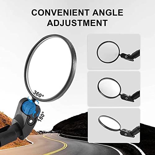 bicicleta - Espelhos retrovisores universais para bicicletas | Espelho bicicleta giratório 360°, esp