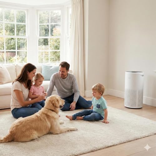 Image of TEKCOOL HEPA Filter for Air Purifier Compatible with Xiaomi Mi Air Purifier 1 /2 /3 /2S /2H /3H /3S Pro, RFID Chip Enabled Activated Carbon Filter Replacement, Removes PM2.5, Dust, Smoke, Odour & Allergens;
