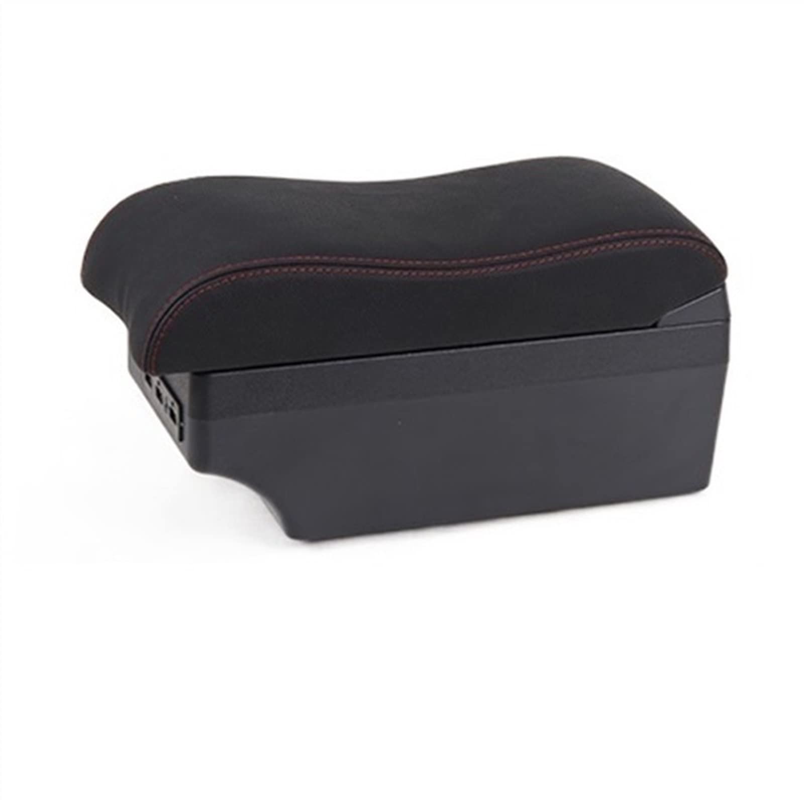 For Hyundai For Solaris 2013 2014 2015 2016 Armrest Box Car Armrest Box Interior Retrofit USB Ashtray(A3-black red 7 usb)