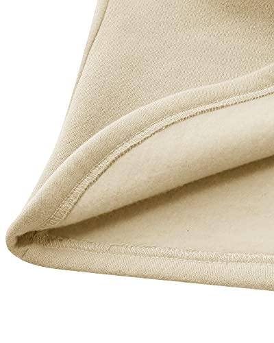 YOINS Outwear Capes Turtleneck Poncho for Women Chimney Collar Flared 3/4 Sleeves Irregular Hem Pullover Sweaters Beige Large