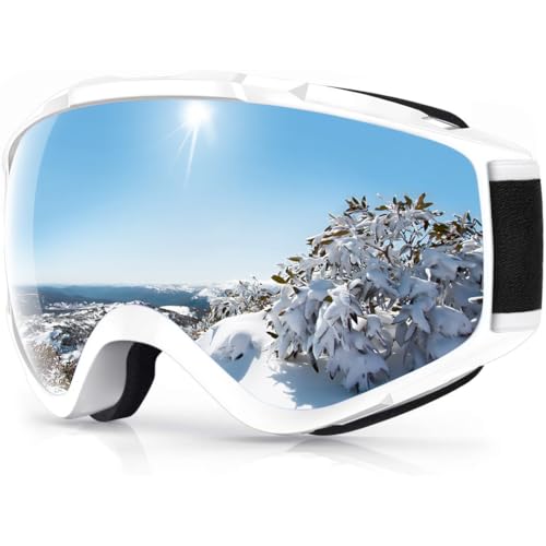 [Findway] スキーゴーグル スノボ ゴーグル 新アップグレード スノーボードゴーグル OTG広視野球面レンズ UV400保護 防風/防雪/曇り防止 紫外線防止 メガネ対応 軽量と耐衝撃 ジュニア 大人男女兼用 登山 スキー 晴れ/曇り/全天候対応