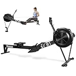 Fitvids Rowing Machine for Home, Indoor Exercise Equipment, Wind Resistance Rowing Machine with LCD Display