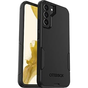 OtterBox Galaxy S22+ Commuter Series Case – BLACK, slim & tough, pocket-friendly, with port protection