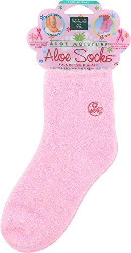 Earth Therapeutics Aloe Socks Pink - 1 Pair