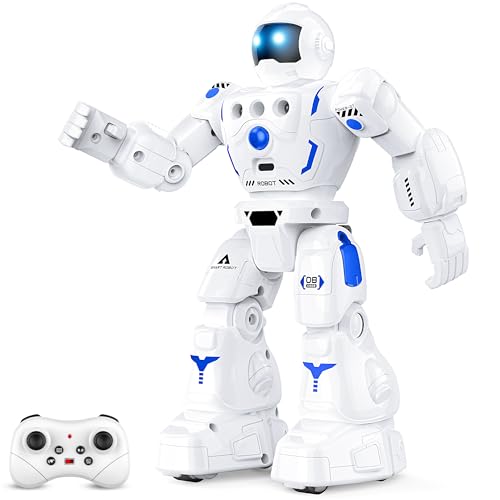 BAZOLOTA Robot Toys for Kids 3-5, Programmable Remote Control Robots with Sliding, Walking, Sing and Dancing, RC Gesture Sensing Control Smart Robot for Age 3-12 Kids with 3-Stories Christmas Birthday