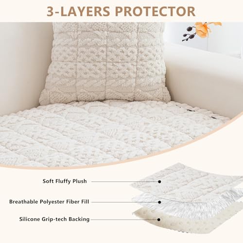DREAMINGO Non Slip Fuzzy Couch Cover for Dogs, Washable Pet Sofa Protector - image 2
