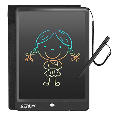 LCD Writing Tablet with Sleeve Case, ERUW 10 Inch Electronic Graphics Drawing Pads