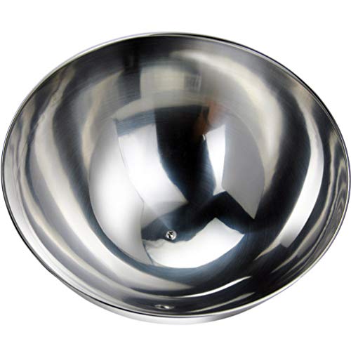 Yardwe Stainless Steel Dish Food Cover, Dome Plate Covers To Keep Food Warm (12.5Inch, Silver Bead) #TOP2