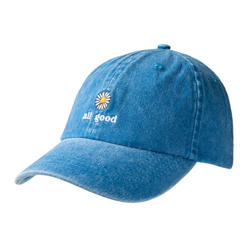 PACIFIC BRIM Womens Classic Cotton Baseball Hat Adjustable Cap - All Good