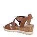 Dr. Scholl's Shoes Womens Just Cute Wedge Sandal Honey Brown Fabric 9 M