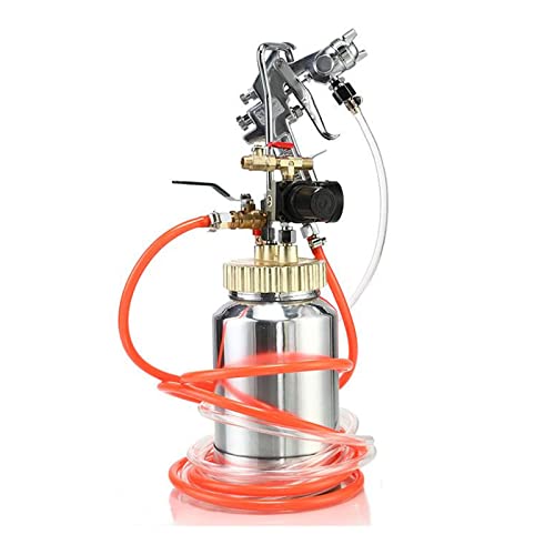 Toplionace 2L Colorato Vernice Acqua-in-Acqua Pistola a Spruzzo, Pressione Serbatoio Pistola di Espulsione per Vernice di Marmo Vernice al Lattice Vernice Pietra (Calibro 2.0)