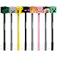 Puckator Minecraft Stifte mit feiner Spitze und Silikonaufsatz, 8-teiliges Set, niedliche, coole, ästhetische, nicht verschmierende Stifte für Schule, Büro, Schreiben, Zeichnen, Journaling – Collage