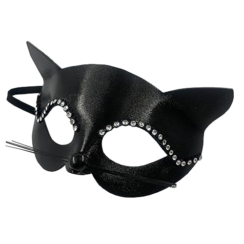 MYADDICTION Women Black Cat Mask Animal Masquerade Mask for Costume Props Show (B0DHRY6DW2) Amazon Price History, Amazon Price Tracker