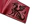 Mayan Corner - Custom dragon leather handmade wallet, mythology magical creatures gift ideas