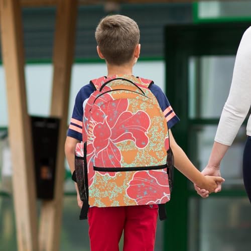 Sac à dos d'école géométrique 2 pièces avec trousse multicolore pour enfant - 6