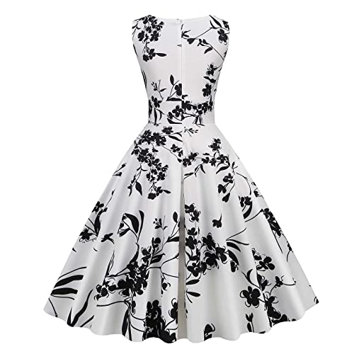 F-932 Vestidos femininos brancos sem mangas, vestidos de flores, vestidos de baile para mulheres, de