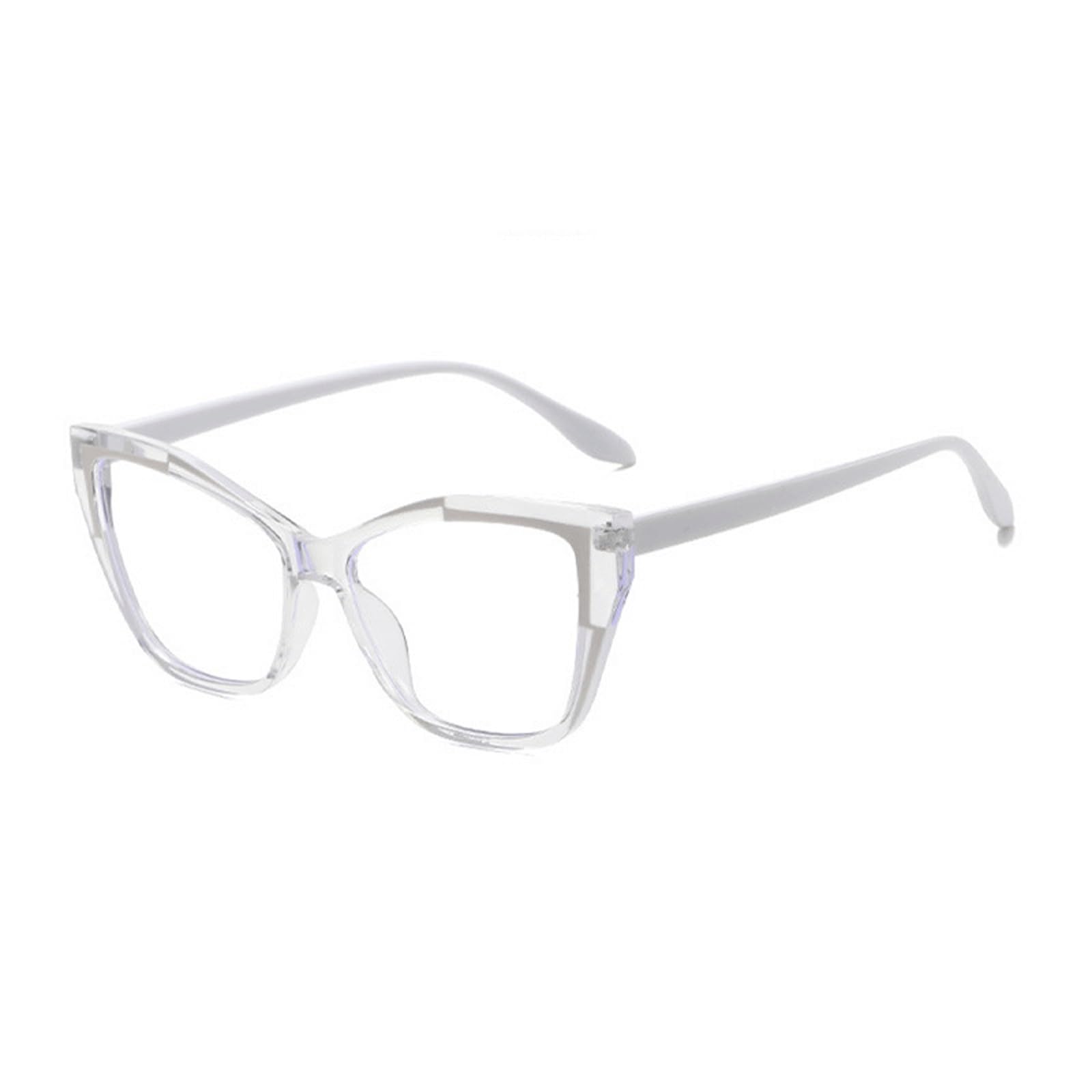 KLJUddGY Blue Light Eyewear Frames Blocking Spectacles for Computer Full Rim Non Prescription Eyeglasses High-Definition Lenses Decor(Clear)