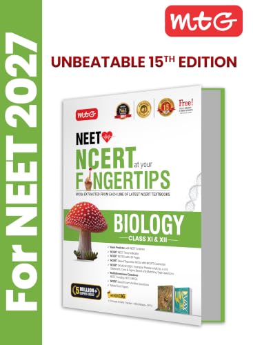 MTG NCERT at your FINGERTIPS Biology For NEET Exam 2026-2027 | NC...
