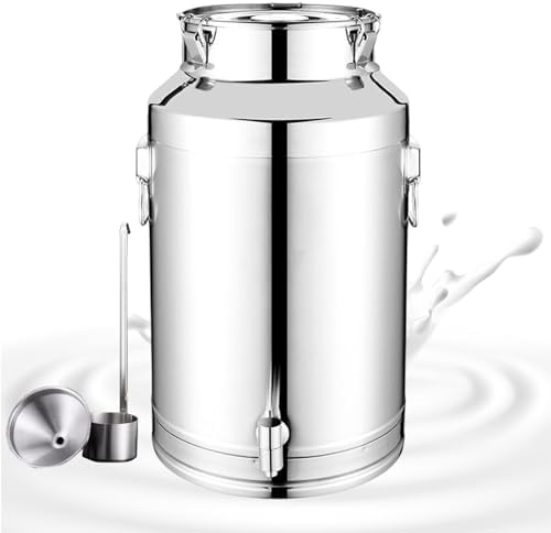 Stainless Steel Transport Can with Sealed Lid & Spigot - 18L Durable Liquid Storage for Camping, Outdoor Adventures, Emergency Prep, Survival Gear, & Hiking Essentials