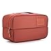 Produktbild Rusty Bob - Tasche für Unterwäsche auf Reisen | Große Kosmetiktasche mit 2 Fächern | Kulturtasche für Reise-Koffer | Damen und Herren (Orange)