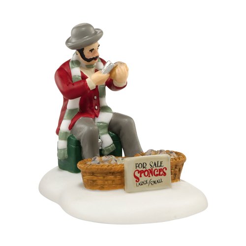 Department 56 Dickens' Village The Sponge Seller Village Accessory Figurine, 2.125 inch
