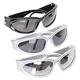 Warmhm 3 Stück Sonnenbrillen Unisex mit Schutzlinsen für Partys Alltag und Outdoor Aktivitäten Trendige Accessoires für Männer und Frauen