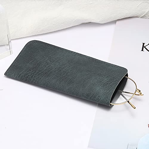 Diyomr 6 Pack Soft Leather Eyeglass Bags Portable Unisex Glasses Pouch Multiple Pens Sleeve Case Classic Color For Business Men Women Teen Student Scholars #TOP3