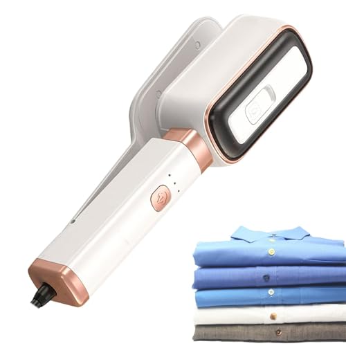 Generic Vaporizador de mano para ropa, vaporizador portátil para ropa, plancha de vapor de tela con tanque de agua de 60 ml, fácil de quitar las arrugas, vaporizador de mano compacto para viajes