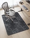 Asrug Office Chair Mat for Hardwood Floor 36' x 48' Desk Computer Chair Mat for Rolling Chair PVC Plastic Durable Non-Slip Under Desk Rug,Hard Floor Protector for Office Home, Gray Marble Design Mat