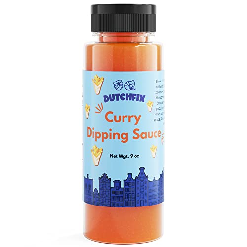Dutch Fix Curry Dipping Sauce – Original Curry Sauce – Gluten Free Curry Sauce, Non - GMO – Made Fresh in the USA – 9 oz Bottle