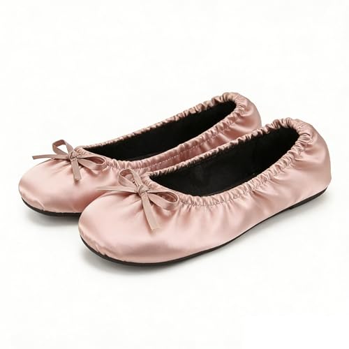 Image of Women's Foldable Ballet Flats - Portable Flat Shoes for Travel and Wedding that Fit in Your Purse