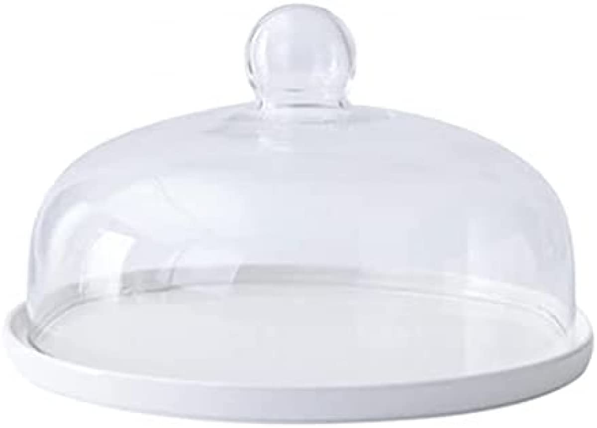 Tarro de campana para tartas con placa de cerámica de cristal, campana de queso, campana de pastel, campana, cúpula de cristal, soporte para tartas, tapa de alimentos para pastelería,