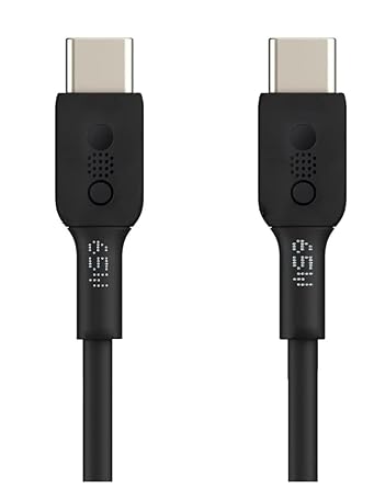 65W 65 Watt Type C to Type C Fast Charging Cable Made For Nothing Phone 2A Plus, Nothing Phone 2A, Nothing Phone 1,Nothing Phone 2, Nothing CMF Phone 1,Samsung s24 Ultra - Black