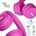 MIDOLA Kids Headphones Bluetooth 5.4 Wireless 68H Play Time Volume Limit 85/94dB Over-Ear Foldable Headset,Type-C Fast Charging, Wired Aux Mic for Toddler Child Pad Tablet Rose Red