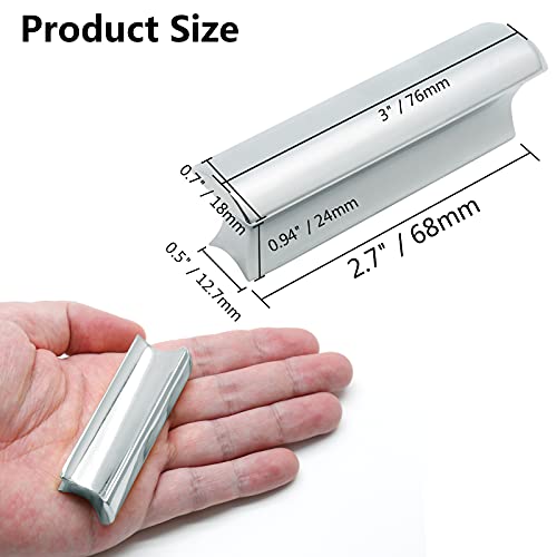 Jersvimc Metal Guitar Slide Bar Tone Lap Steel Slide, Silver Slide Bar For Dobro Hawaiian Guitar Electric Guitar Dunlop Bass #TOP3