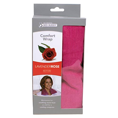 Bed Buddy Comfort Wrap For Neck And Shoulders - Aromatherapy Heating Pad And Cooling Neck Wrap - Microwavable For Moist Heat Therapy And Freezable For Cooling Therapy - Pink, Lavender & Rose Scent #TOP3