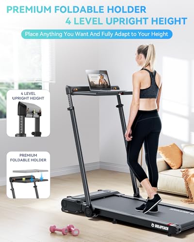 Bulapeach WALKING PAD WITH INCLINE 3 In 1 Foldable Treadmill With Removable Desk Workstation, Under Desk Compact Walking Treadmills thumb #3