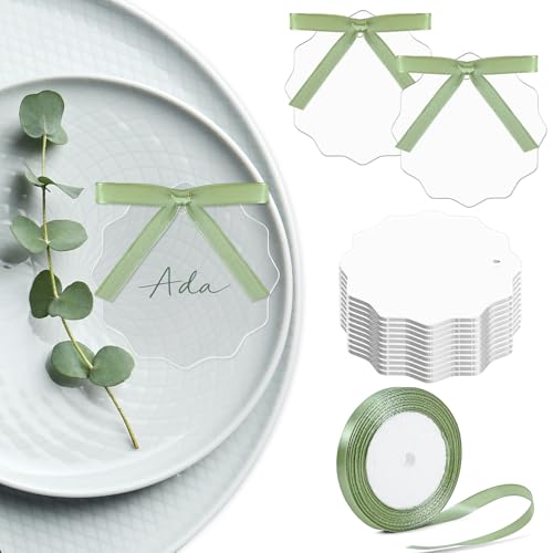 Marque-places vierges en acrylique rouge pour placer les invités facilement