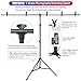 White Backdrop with Stand, 6x9 ft White Photo Backdrop Curtain with 6.3x6.5 ft Background Stand, Portable Back Drop Support Kit with Carrying Bag, 5 Strong Spring Clamps