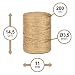 La cordeline CJN37 Rollo de Cuerda de Yute (200 m)