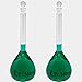 500ml Volumetric Flask, 3.3 Boro Glass, Class A, Ground Stopper, Karter Scientific 213W7 (Pack of 2)