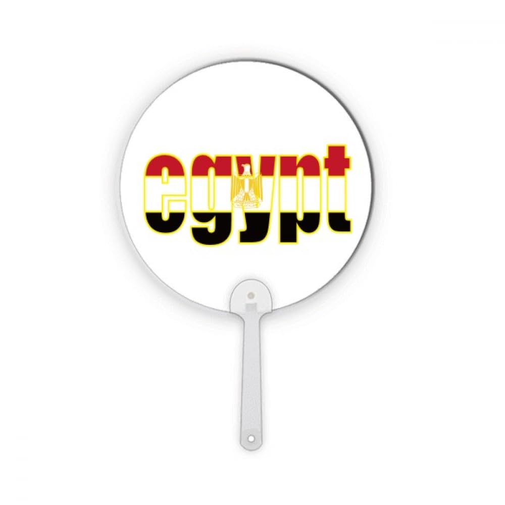 Éventail plastique Égypte rond portable pour décoration intérieure
