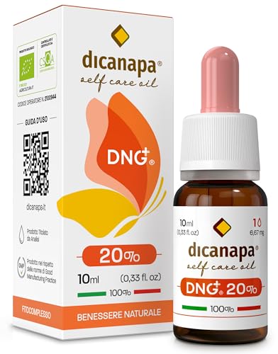 DNG Olio 20% Made in Italy – 2000 mg 10 ml - Prodotto da Agricoltura Biologica Certificata 100% Oil Naturale e Vegetale Senza Glutine
